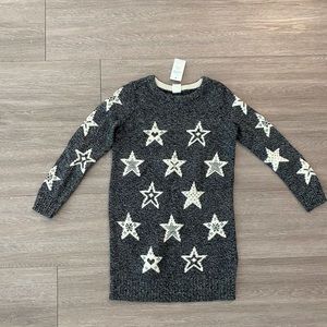 *NEW* BabyGap sweater dress with stars - size 5yrs